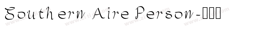 Southern Aire Person字体转换